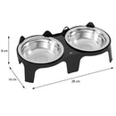 Comedouro Duplo Elevado para Gatos