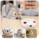 Brinquedo Interativo Automático para Gatos com Penas